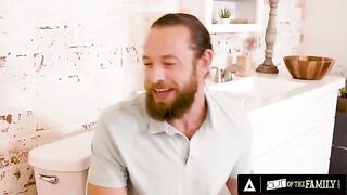 The annoyed stepbrother fucked Laney Grey in the bathroom, and she hardly took it