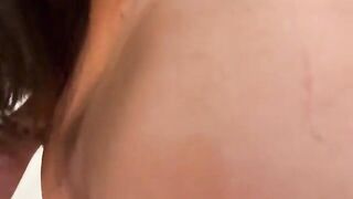 A cute brunette girl was fucked by her stepbrother in the kitchen