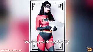 Casting for porn with a hot girl in The Incredibles universe
