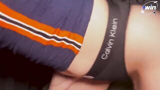 A hot step sister woke me up with her blowjob