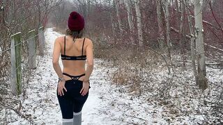 A husband shared his wife with friend in a steamy snowstorm encounter
