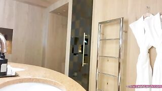 Meow was fucked by a hung in a hotel room, featuring Leah Meow and Johnny Sins