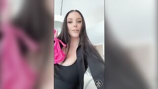 Busty brunette gets cheated on and fucked in the hotel