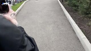 Met a cute student in the supermarket and fucked her