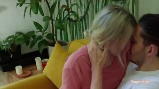 Non PIV Sex. A man finishes with a passionate handjob and cumshots