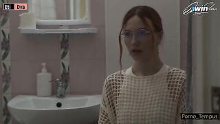 Russian schoolgirl fucked by her stepdad and his friend after classes