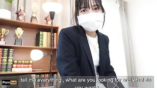 The gardener fucked the cute Asian teacher Mya Mya in the classroom
