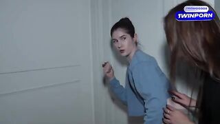 Curious stepsisters spy on their step-parents and ignite their own passion