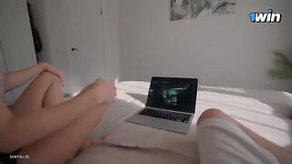 My step sister replaced TV series with sex while my parents were away