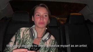 A talented Russian artist makes her porn debut, showcasing a passionate blowjob scene that is truly a masterpiece of intimacy
