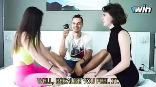Game with guessing a part of the body, but with a sensual lesbian twist