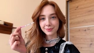 What to do if a maid gets pregnant after a creampie? Fuck her again!