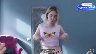 Pervert daddy fucks his step-daughter for taking blowjob classes