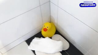 My stepmom caught me jerking off in the bathtub, and she’s not pleased