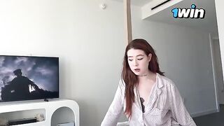 My horny step sister with big tits sneaks into my room for sex