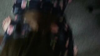 Guy punished his step sister for being a porn star by choking her throat