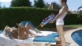The gentle touch of two lesbian lovers