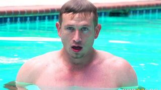 I wanted to soak up the sun and got fucked by a guy in the pool