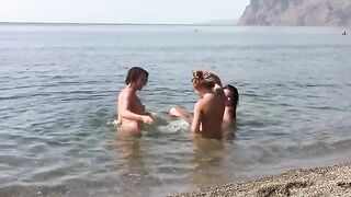 Three erogenous points on a public beach