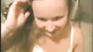 A cute young girl gets fucked in a homemade scene
