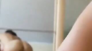 The girl demonstrates her blowjob skills in a steamy homemade video