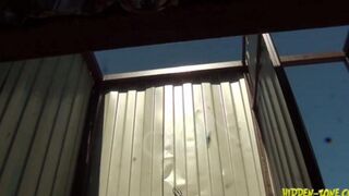A girl was secretly filmed in a beach house - an exciting peeping adventure!