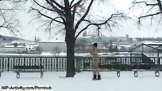 A student became a turnstile for passers-by to see her boobs and ass