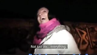 Slut was kicked out of toilet in Resyran for sex