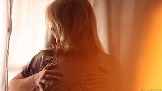 A sexy girl has a massage with oil, her big boobs are very exciting