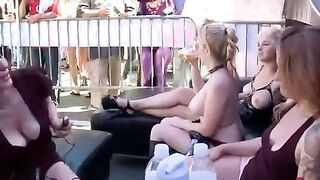 Sex on the roof of a building, extreme and passionate