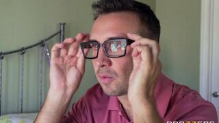 The guy tore red underwear from a girl and had sex