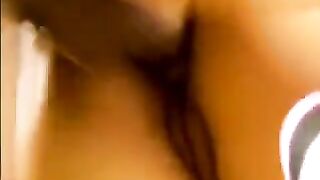 Two guys fucked sexy Asian at her home in a steamy threesome