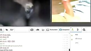 A woman has sex with her husband on webcam