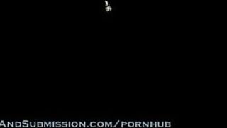 Someone is fucking with another individual in the dark, exploring intense passions