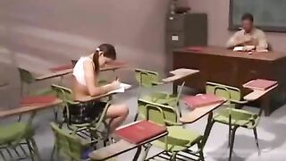 The teacher pushed cancer into a mouth and finished with sperm
