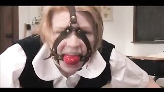 Lesbian bondage has no borders, even in the heat of a threesome