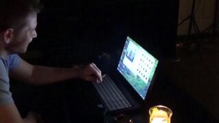 The wife got excited after watching porn and jumped on her husband