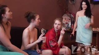 Spy cam in Russian hostel - a guy was filming the sex of girls