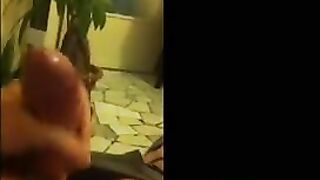 Removal of clothing on the mobile phone while fingering her pussy