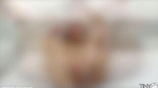 A fat man with a big cock fucks a girl with braces hard