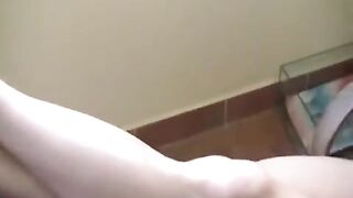 A naked drunk girl has a burning desire to smoke