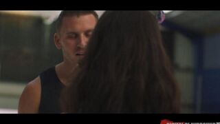 Fan met a hockey player and fucked at the stadium