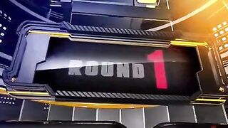 Hard lesbian sex in the ring with a big dildo