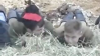 A young guy had rough sex with a girl in the barn