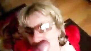 A girl in sexy latex clothes with big tits fucks like a slut