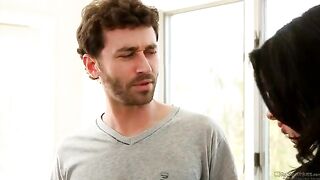 Sexy brunette Veronika Avluv fucked by two young men