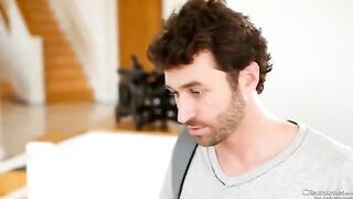 Sexy brunette Veronika Avluv fucked by two young men