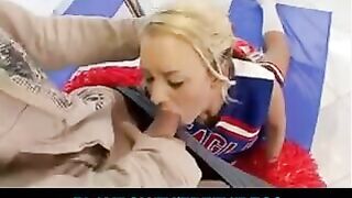 A gymnast has awesome sex while sitting on a flexible twine, showcasing her incredible flexibility