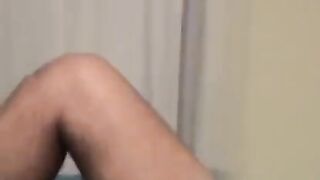 Hot gay guy masturbates his cock with his hand until he comes