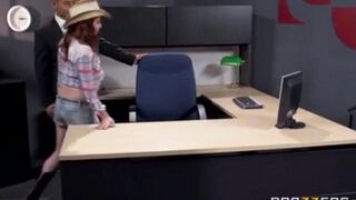 Asian dude fucked his secretary at the workplace